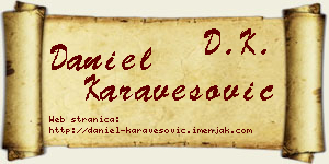 Daniel Karavesović vizit kartica